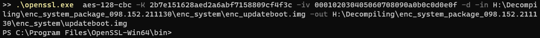 enc_updateboot.img Decryption